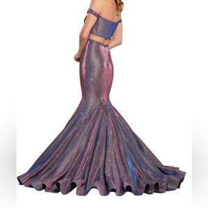 Ellie Wilde open back mermaid prom dress!!
